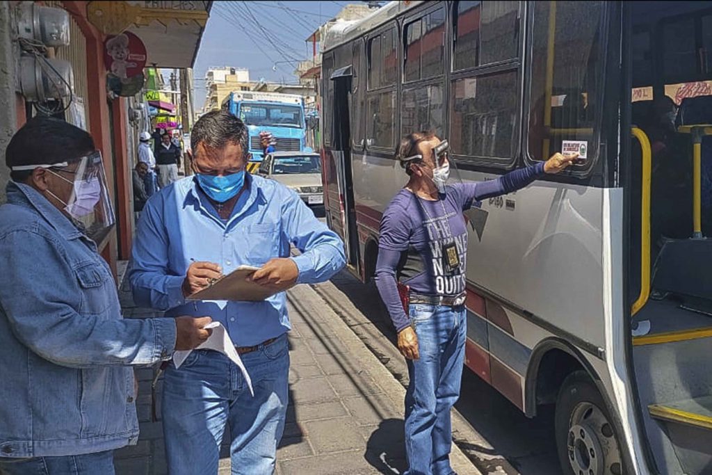 Refuerza SECTE uso de cubrebocas en unidades del transporte público.