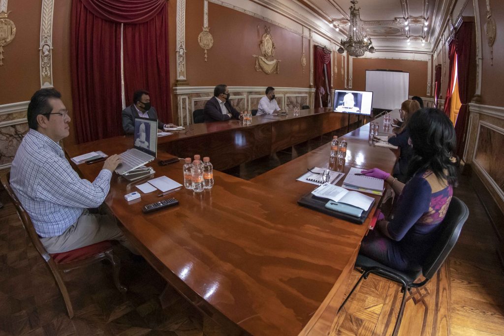 Acuerdan Marco Mena y Olga Sánchez actividades para proteger a infantes ante COVID-19.