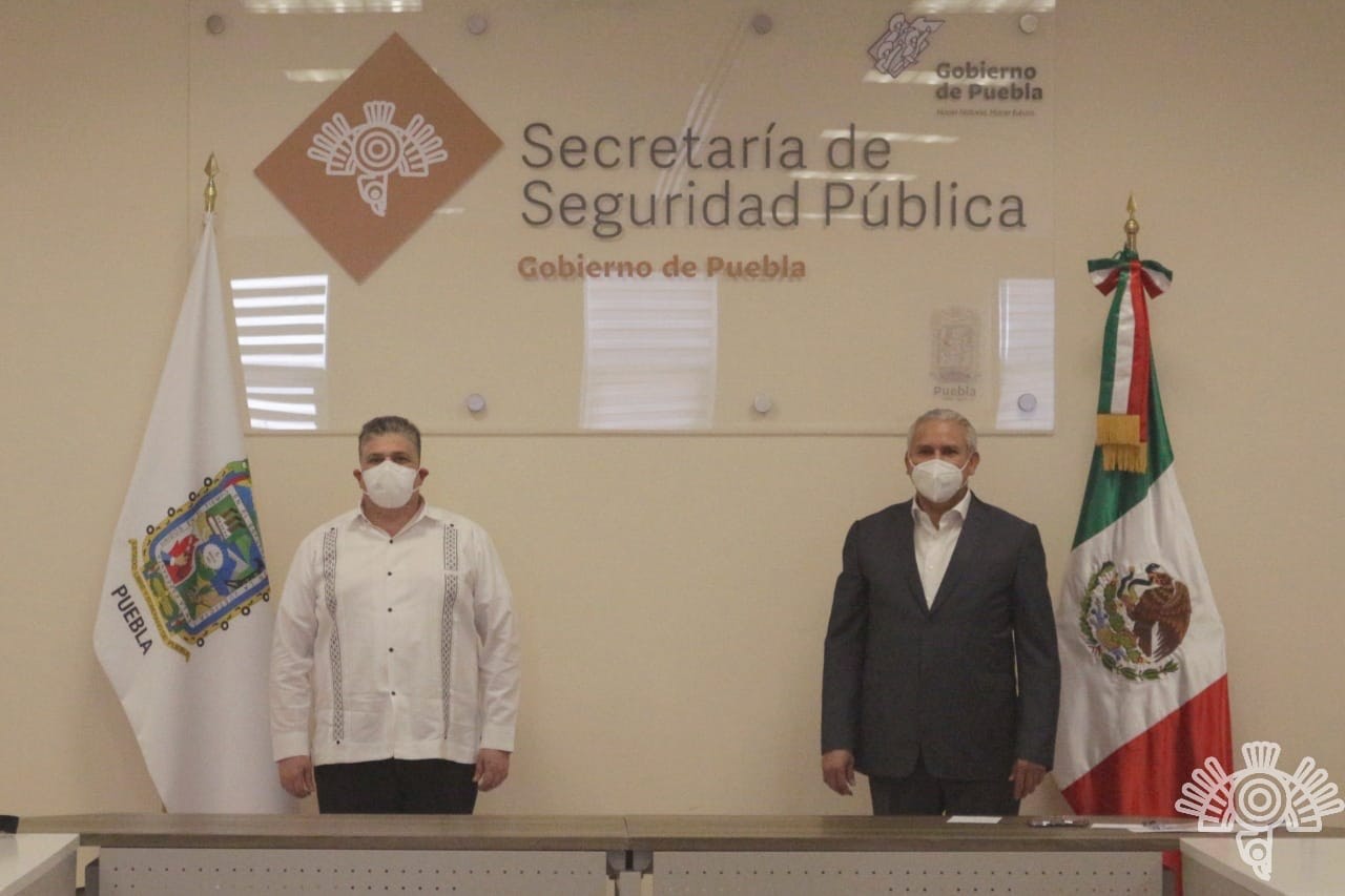 Acuerdan SSP de Puebla y Veracruz trabajo coordinado para combatir delincuencia
