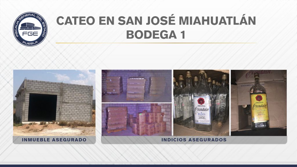 Fiscalía Puebla aseguró más de 67 mil litros de alcohol adulterado