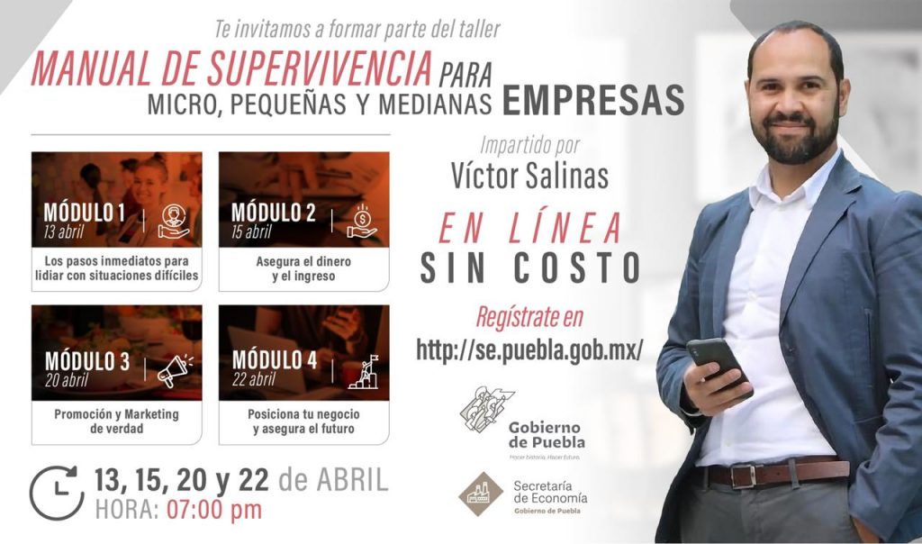 Gobierno de Puebla lanza programa en línea de apoyo a MiPymes