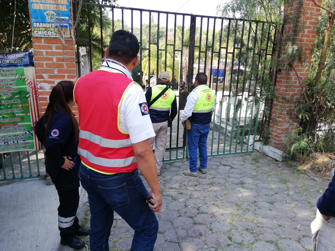 Desde Tlaxcala: Autoridades verifican que los balnearios se mantengan cerrados por la contingencia