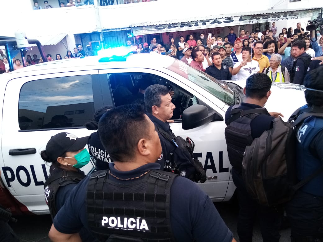 Video desde Puebla: Fuerte movilización policíaca en la Margarita