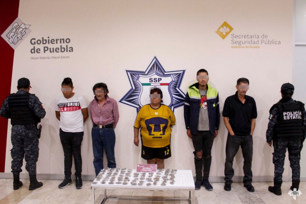 Captura SSP a cinco presuntos narcomenudistas de la banda de “El Moy”