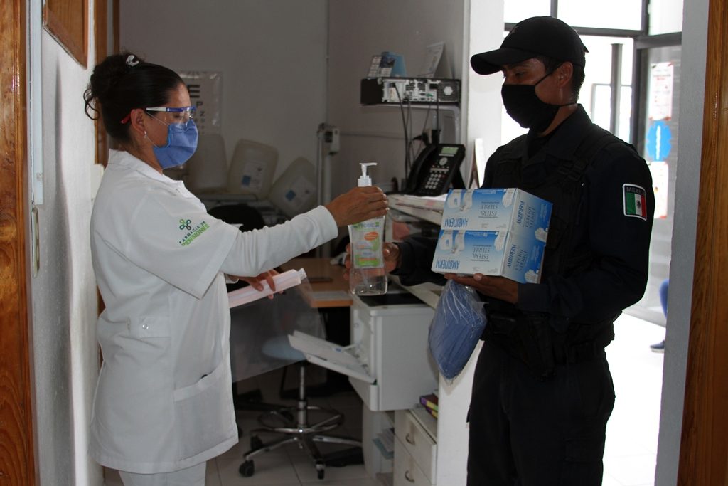Desde Tlaxcala: SSC refuerza la entrega de insumos para el cuidado de todo el personal ante la contingencia por covid-19