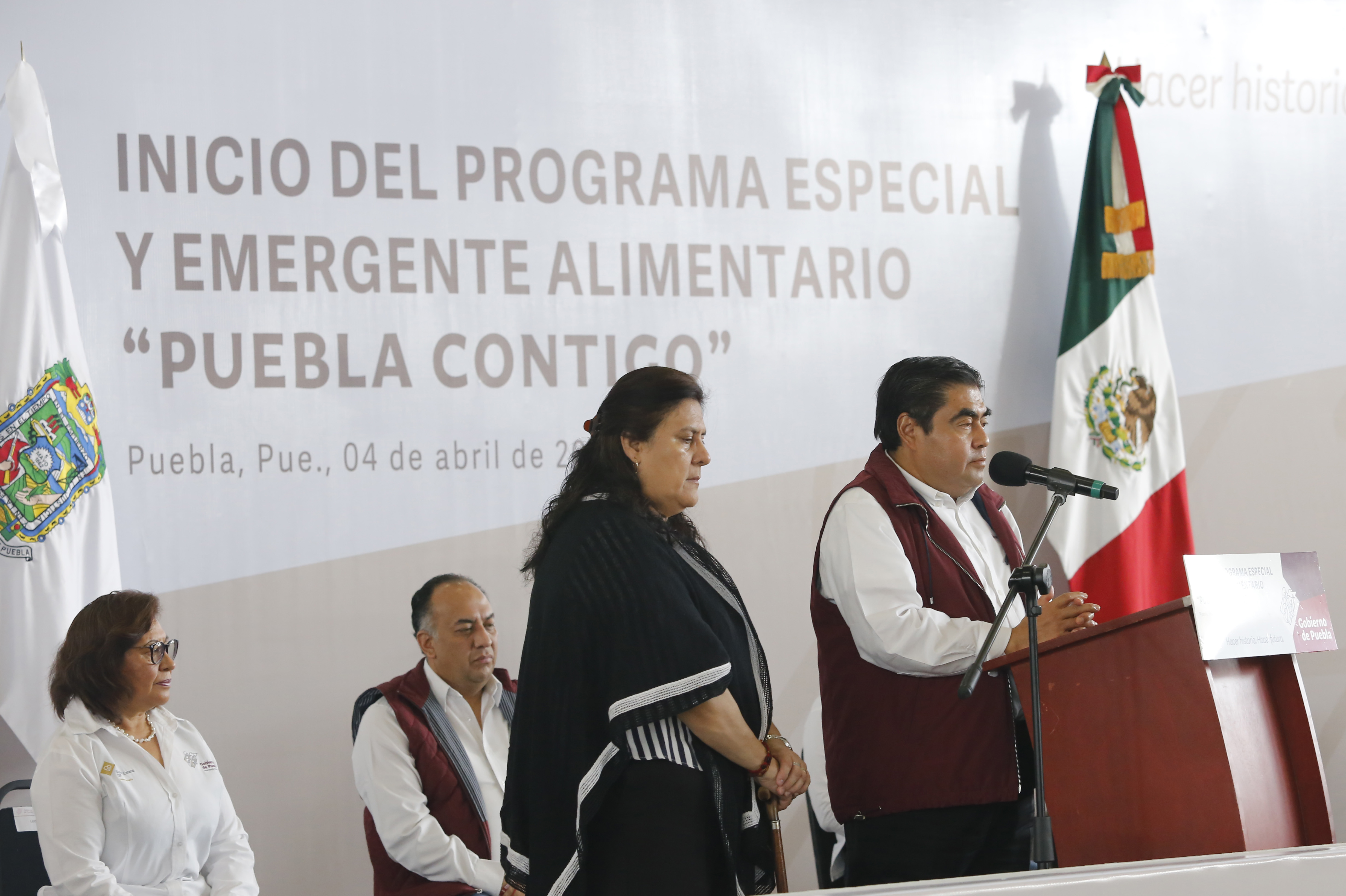 Vídeo desde Puebla: Gobernador Barbosa inicia con la entrega de despensas a sectores vulnerables