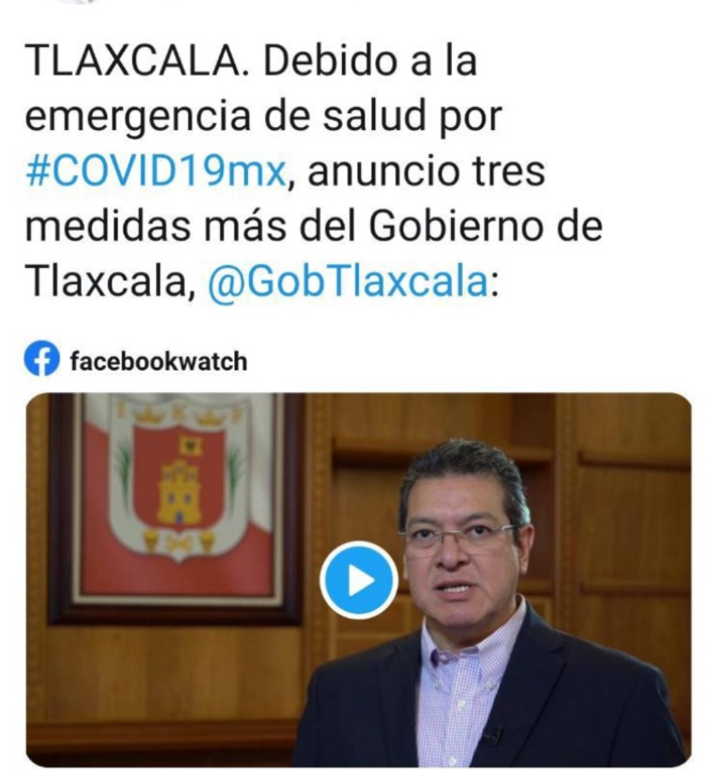 Marco Mena anuncia un fondo de 200 mdp para Tlaxcala por contingencia del coronavirus 