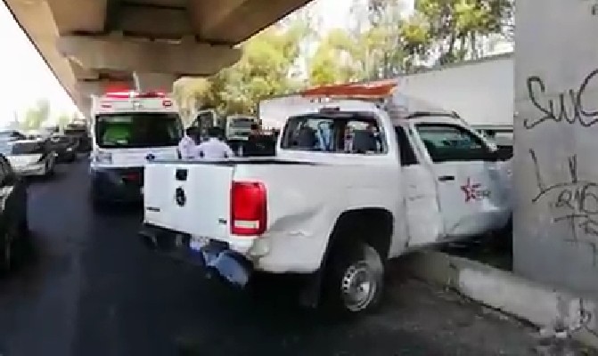 Se registra accidente en la autopista México-Puebla