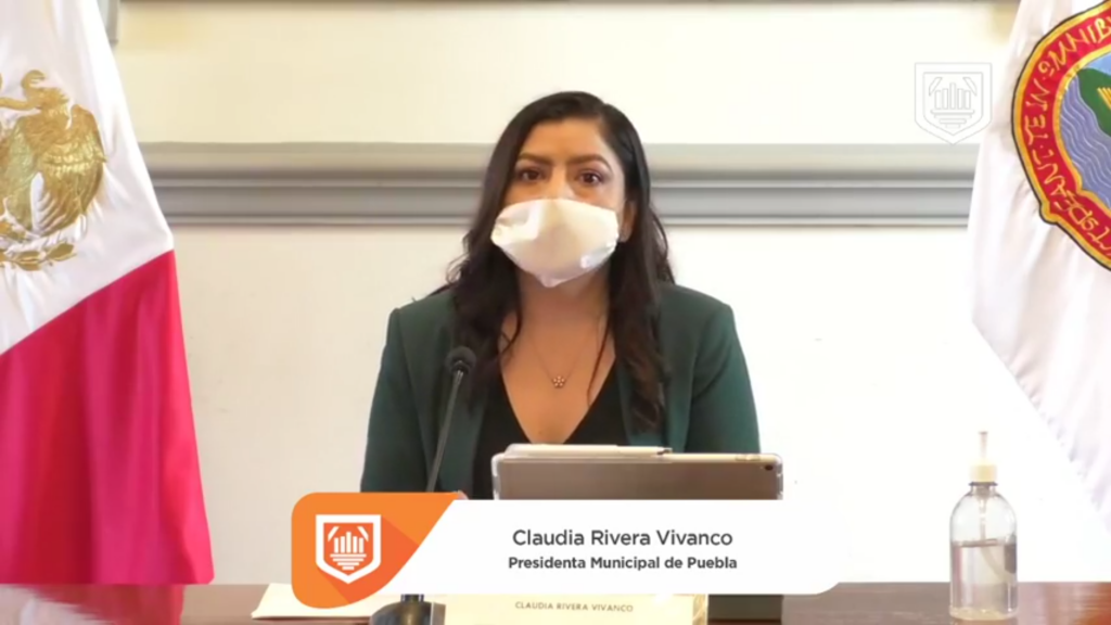 Claudia Rivera presenta nuevas medidas de prevención por fase 3 del covid-19