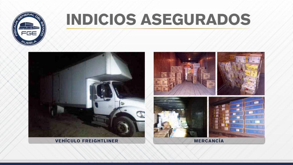 FGE aseguró vehículo robado con más de 500 productos