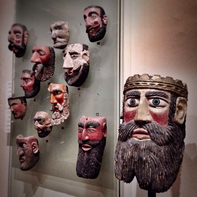 Colección de máscaras de la Danza de Moros y Cristianos