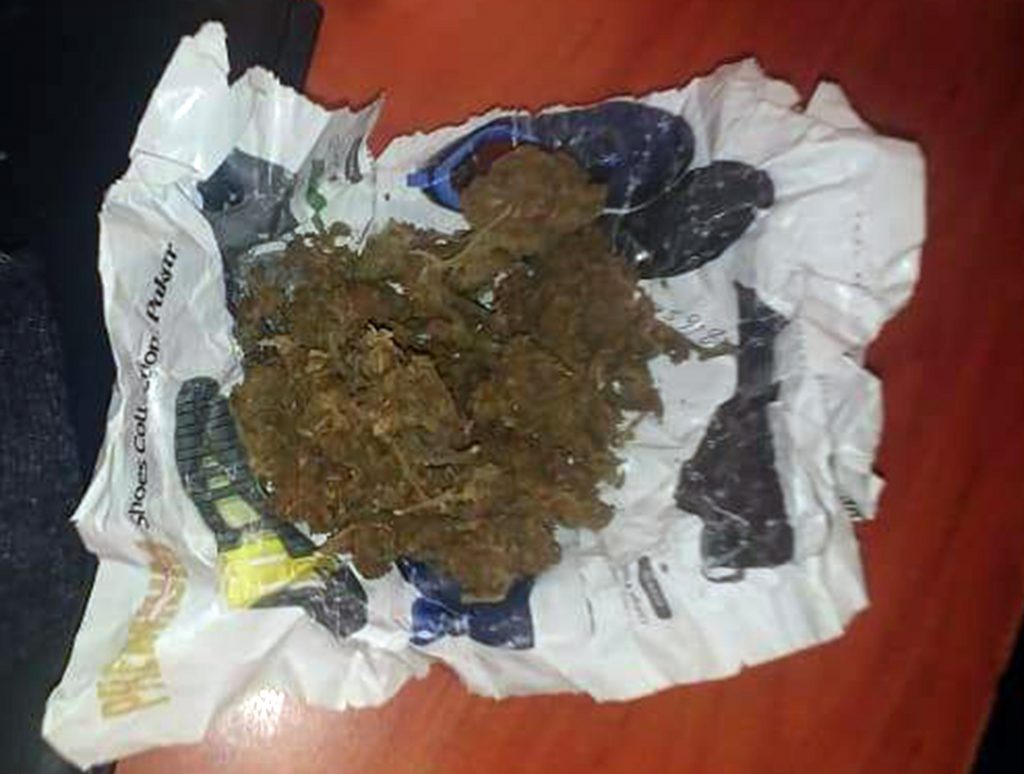 Desde Tlaxcala: Policía Estatal asegura a persona con marihuana en Huamantla