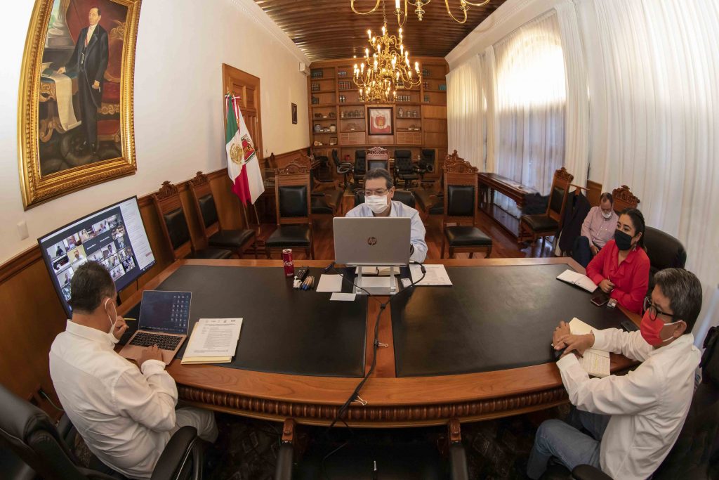 Marco Mena y gobernadores analizan con líderes de la iniciativa privada condiciones para reactivación gradual de sectores productivos.