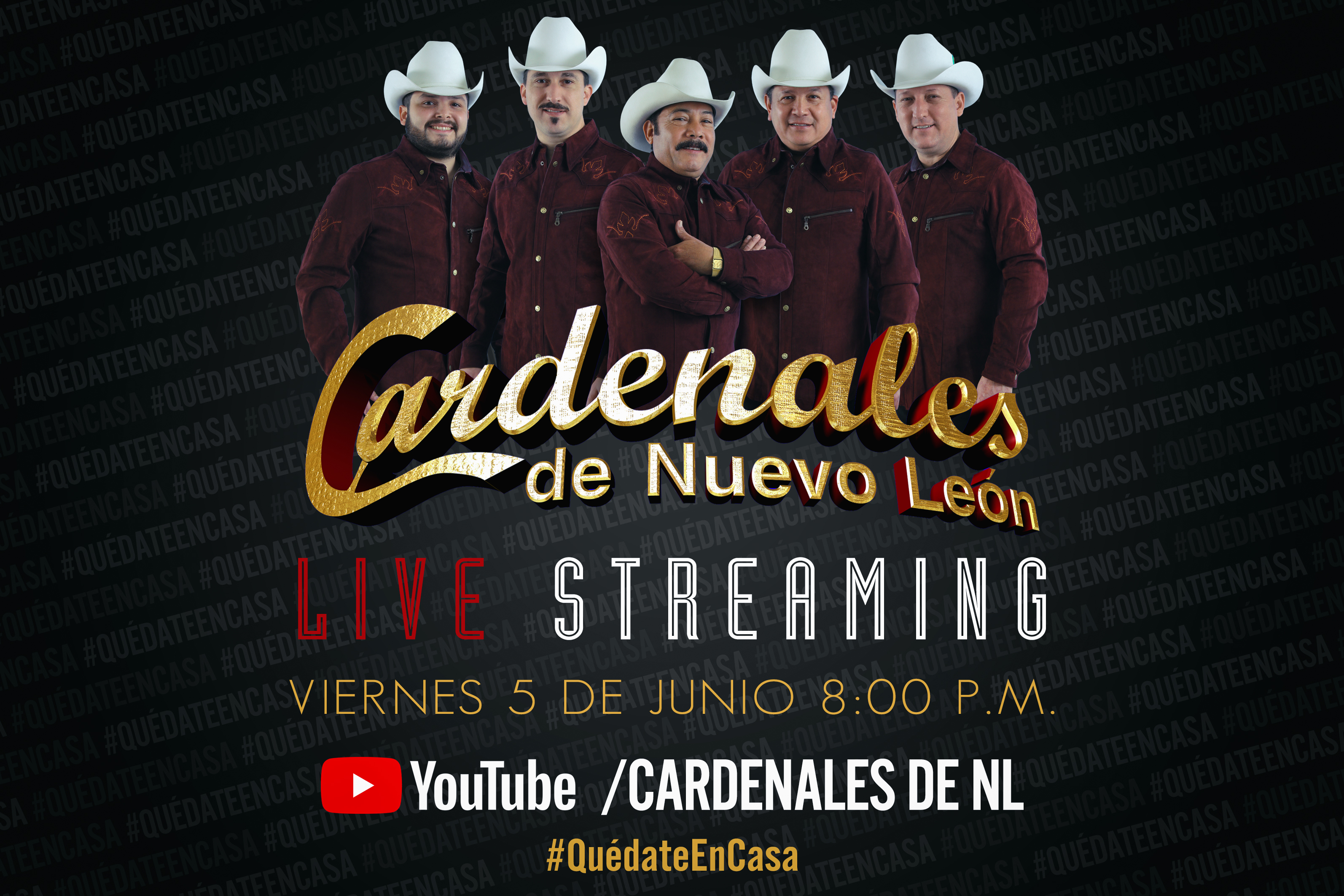 “Los Cardenales de Nuevo León” ofrecerán concierto virtual el viernes 5 de junio a las 20:00 horas por su canal oficial de YouTube