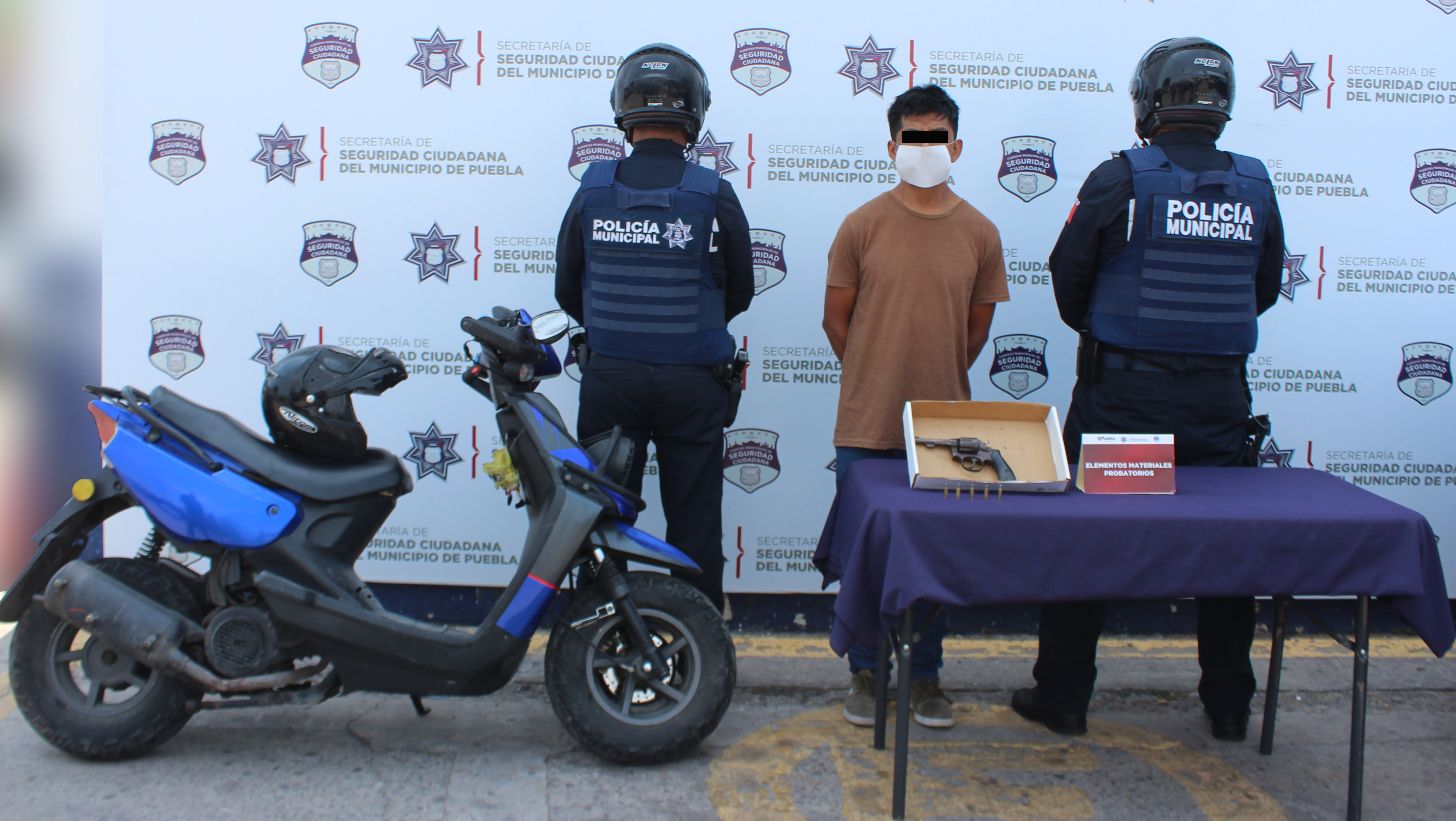 Ubicó y detuvo Policía Municipal de Puebla al “Lompe”; estaría relacionado en la comisión de un robo contra usuarios de la ruta Bulevares CU