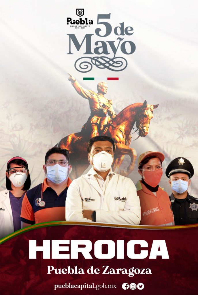 Video desde Puebla: Ayuntamiento de la capital recuerda la gesta heroica del 5 de Mayo de 1862