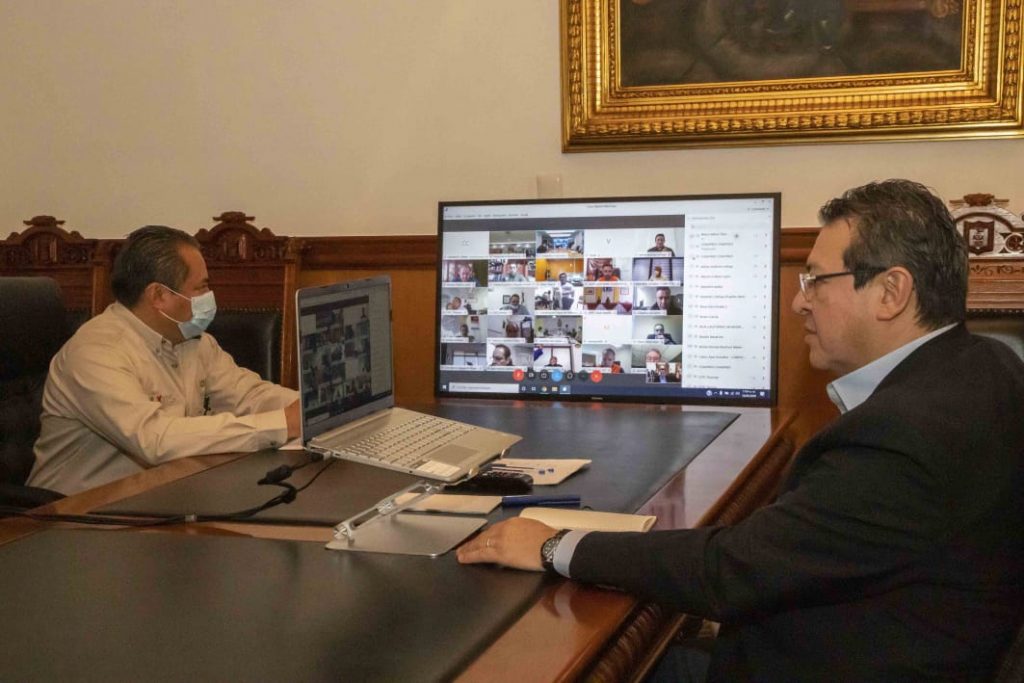 Desde Tlaxcala: Marco Mena se reúne con la Coordinación Nacional de Protección Civil