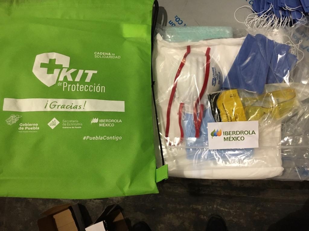Dona Iberdrola México kits para personal de Hospitales Covid