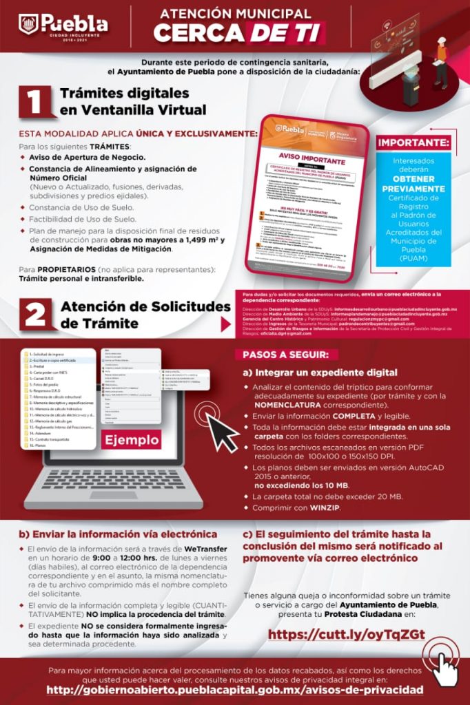 Ayuntamiento de Puebla facilita la realización de trámites digitales