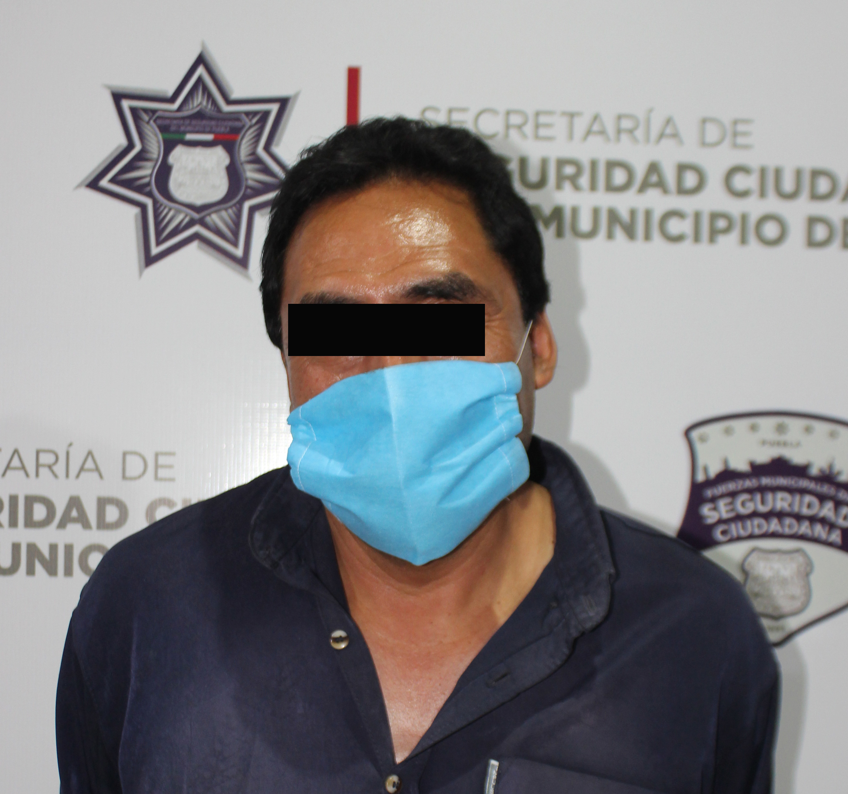Detuvo Policía Municipal de Puebla a un hombre por violación en agravio de una menor de 11 años de edad.