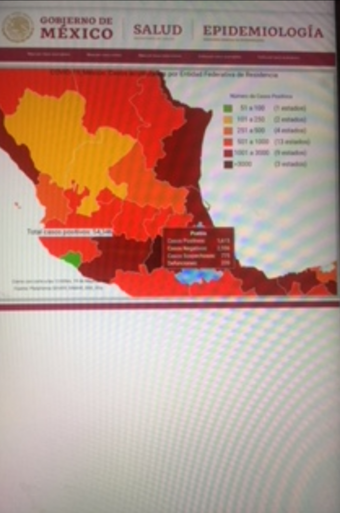 Parte de guerra: Van 5 mil 666 fallecidos y 54 mil 346 casos positivos de covid-19