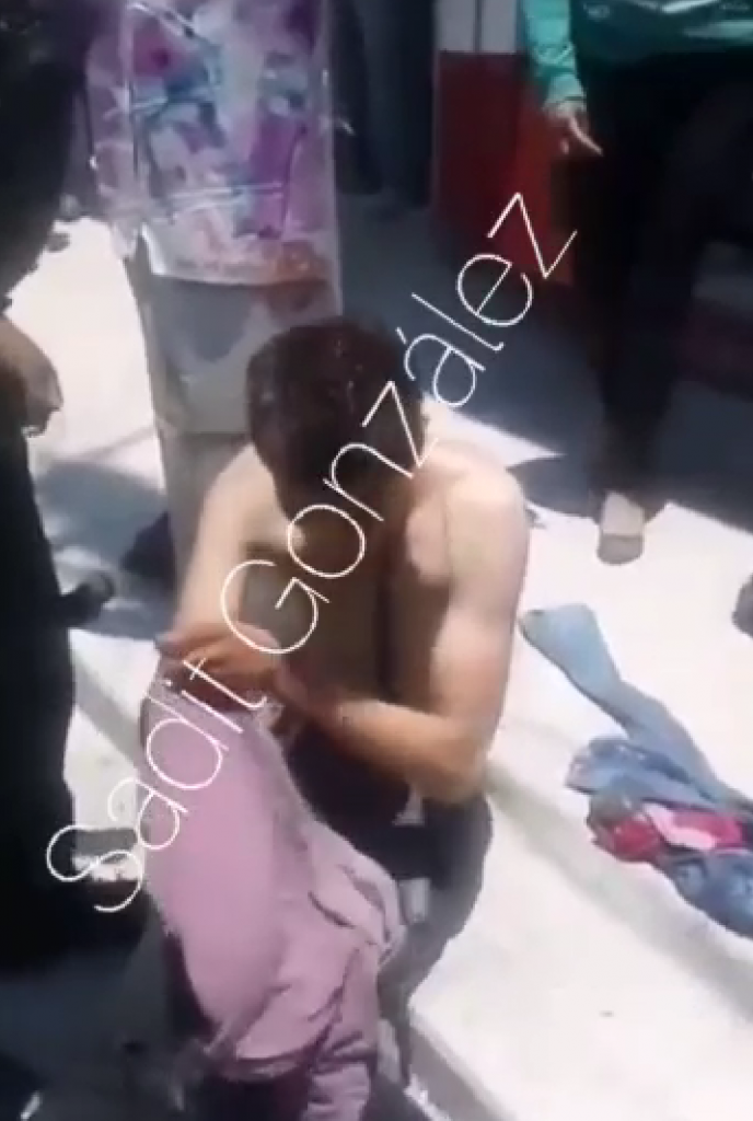 Detienen, golpean y desnudan a presunto ladrón en Chachapa