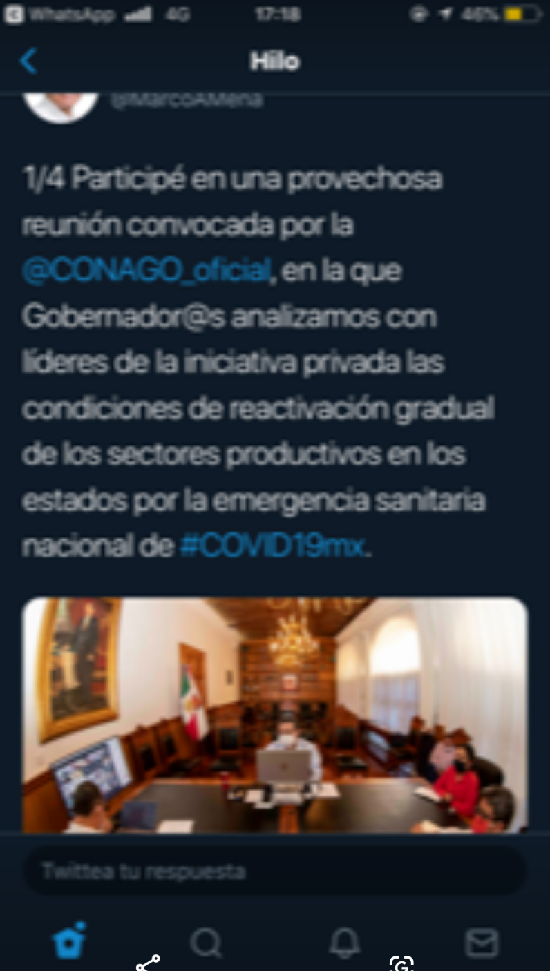 Gobernador de Tlaxcala participa en reunión de la Conago sobre la reactivación económica luego del covid-19