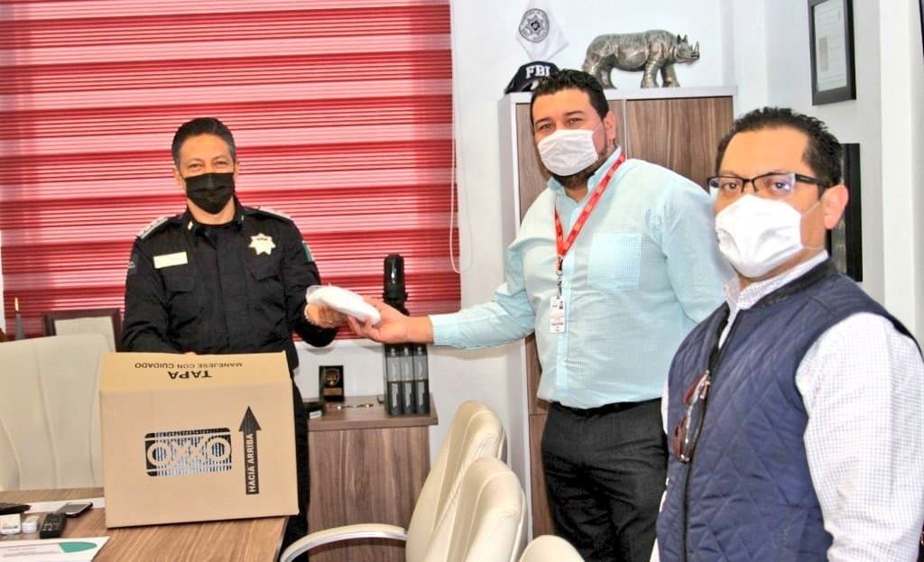Desde Tlaxcala: SSC recibe donación de cubrebocas por parte de la empresa OXXO