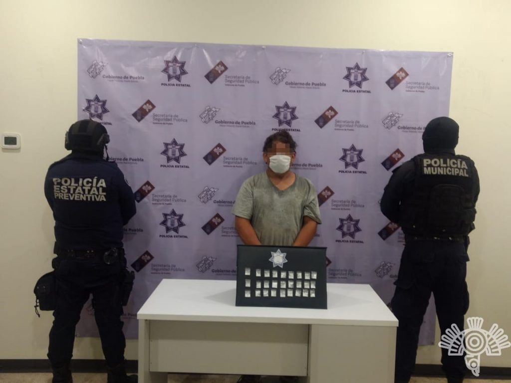 Captura SSP a sujeto relacionado con la venta de drogas y armas en Tehuacán