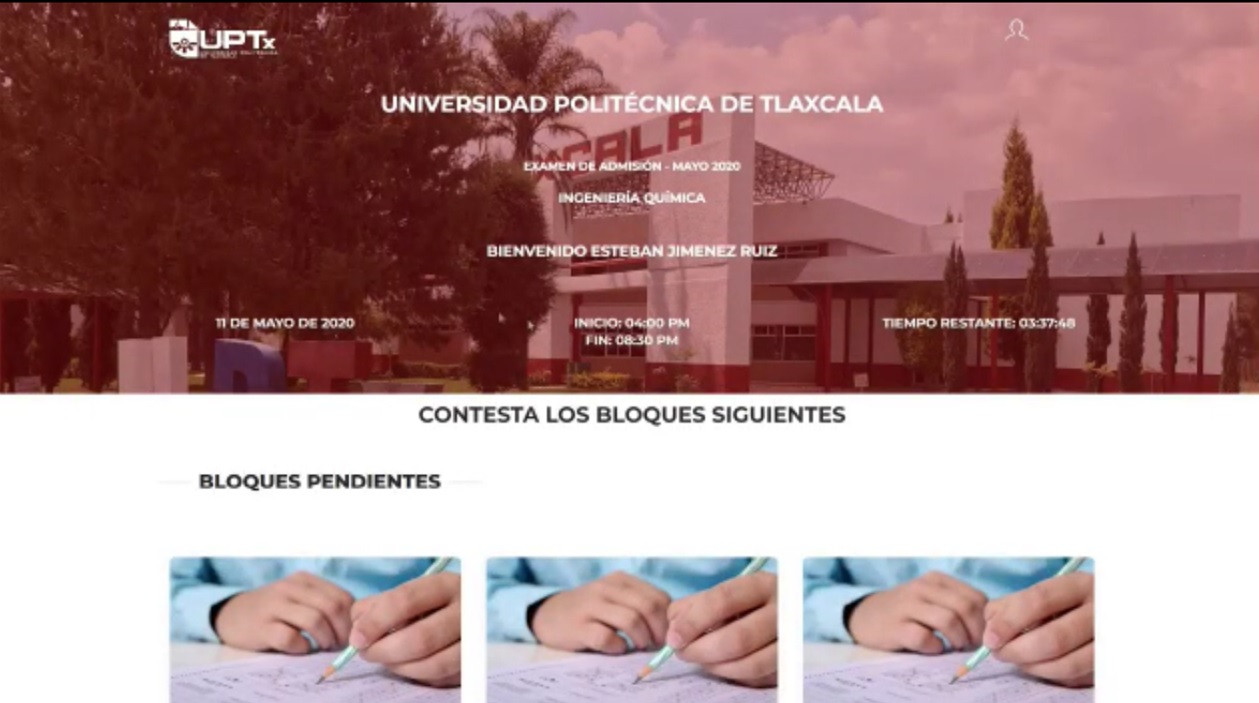 Desde Tlaxcala: Aplicará la Uptx examen de admisión el martes 19 de mayo de manera virtual