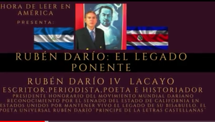 Hora de leer en América presenta; “Rubén Darío: El legado”