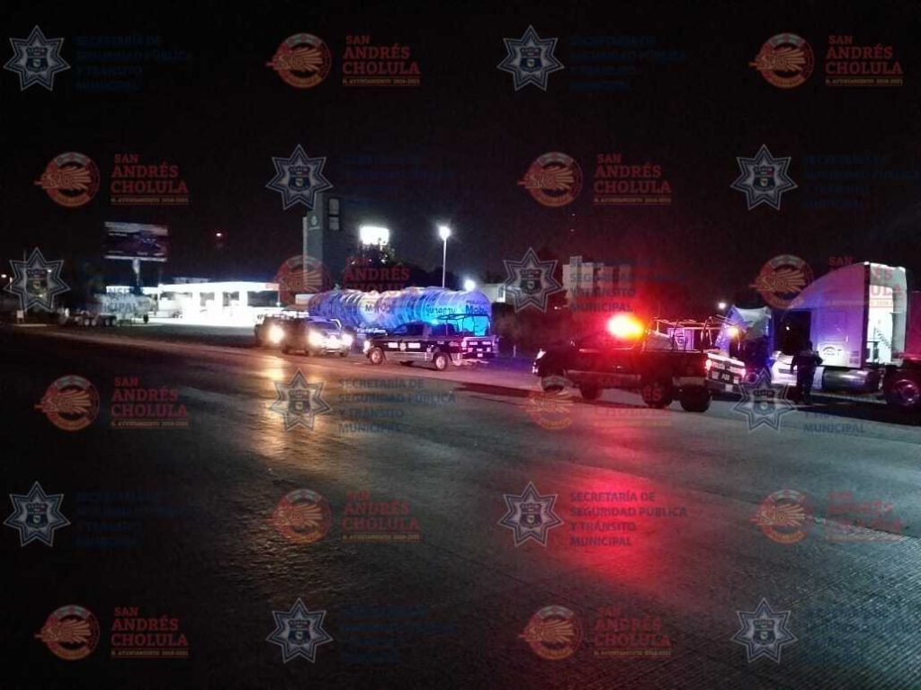 SSPTM de San Andrés Cholula recupera tractocamión robado