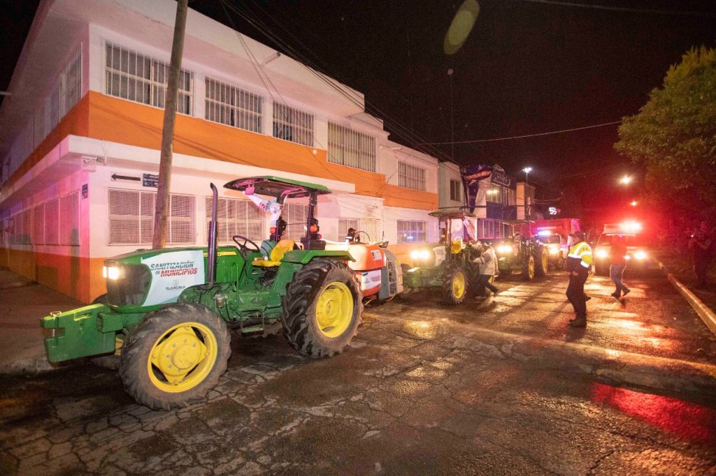 Desde Tlaxcala: Jornadas de Sanitización han recorrido tres veces los 60 municipios del estado para prevenir Covid-19.