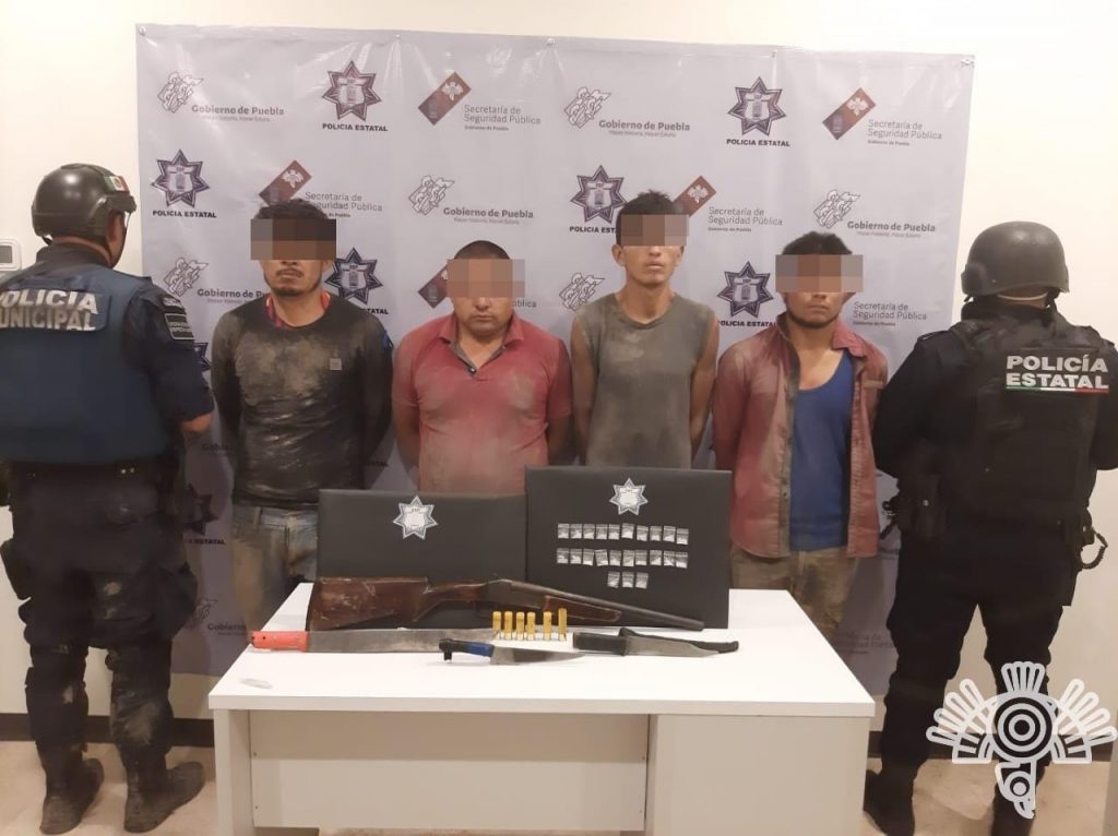 Detiene SSP a cuatro integrantes de una banda dedicada al robo de transporte de carga  