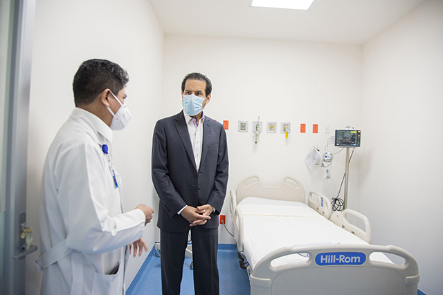 Otorga BUAP base a 53 médicos y bono COVID a personal del HUP que atiende el área de enfermedades respiratorias agudas.