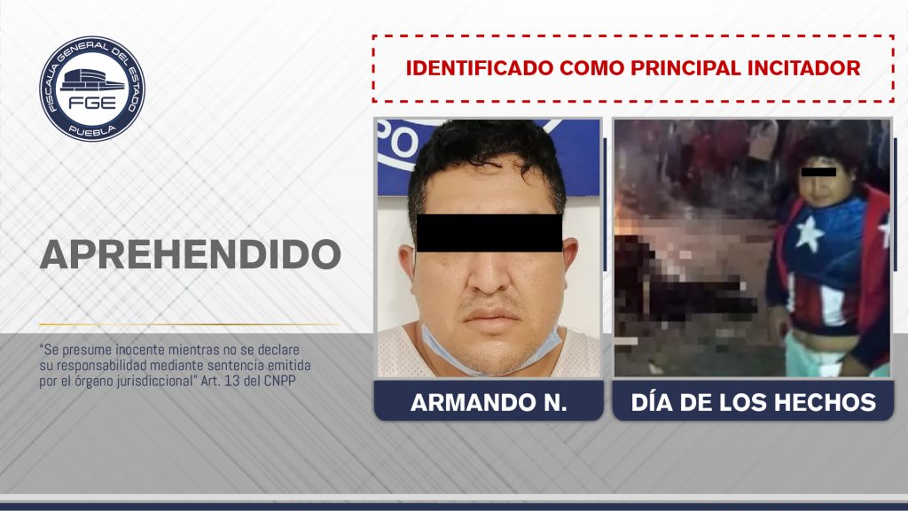 Fiscalía aprehende al “Capitán América como principal incitador y agresor de dos hermanos linchados en Ajalpan durante el morenovallismo