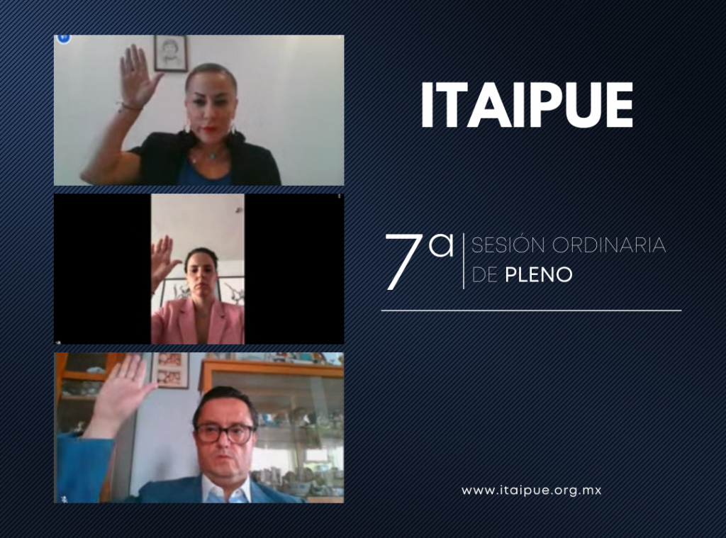 Pleno del ITAIPUE sesiona de manera virtual por primera ocasión.
