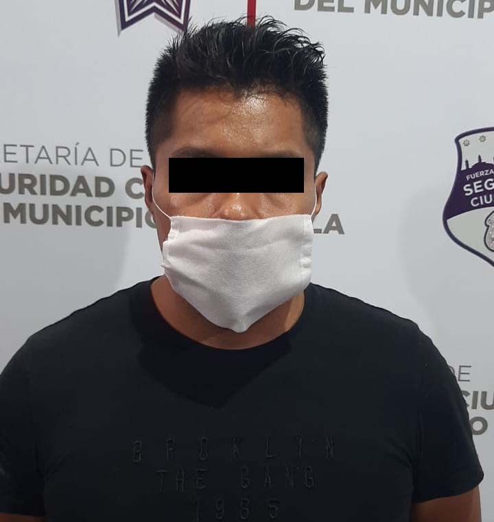 Rescató policía municipal de Puebla a víctima de privación ilegal de la libertad;un hombre fue detenido.