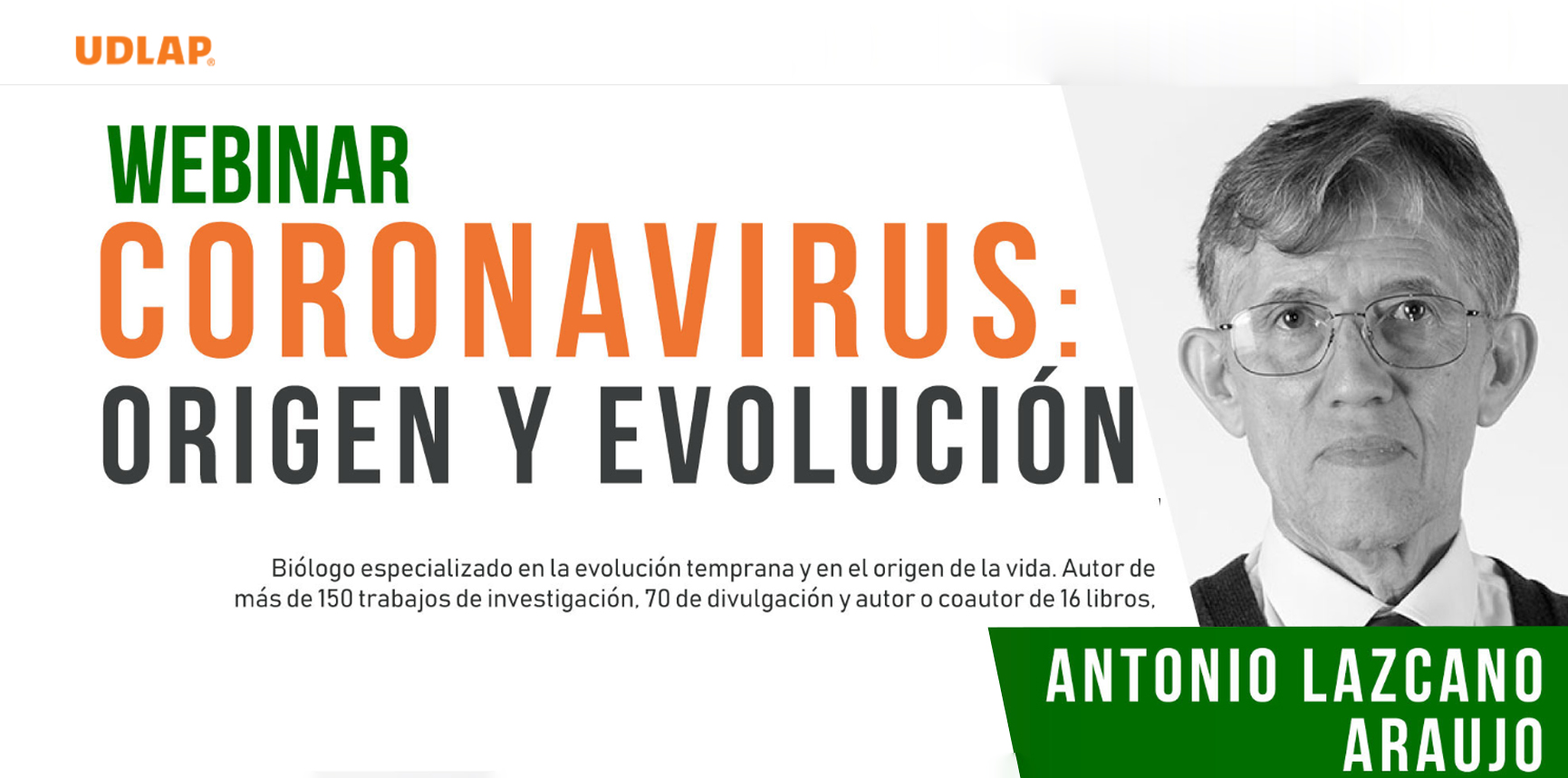 La UDLAP recibió a reconocido científico mexicano para analizar el origen y evolución del coronavirus