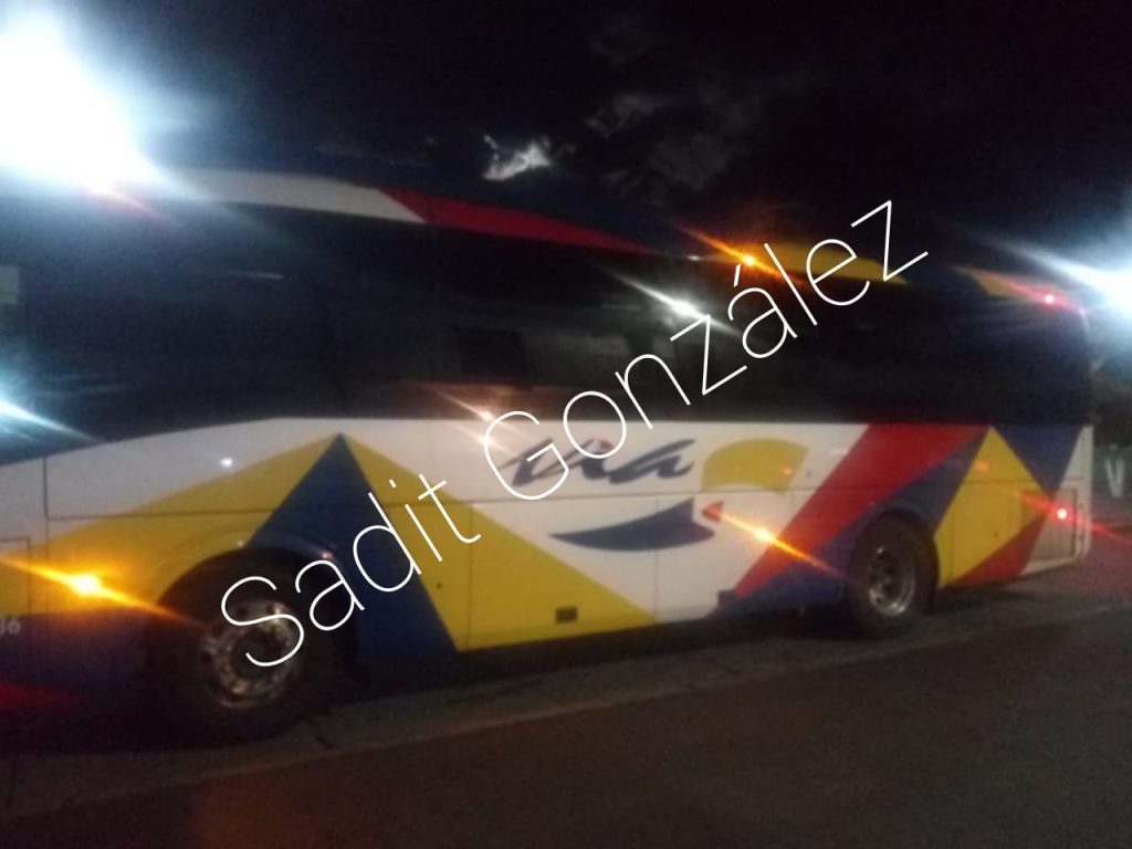 Rateros asaltaron camión de pasajeros de la línea Vía en paraje conocido como La Venta