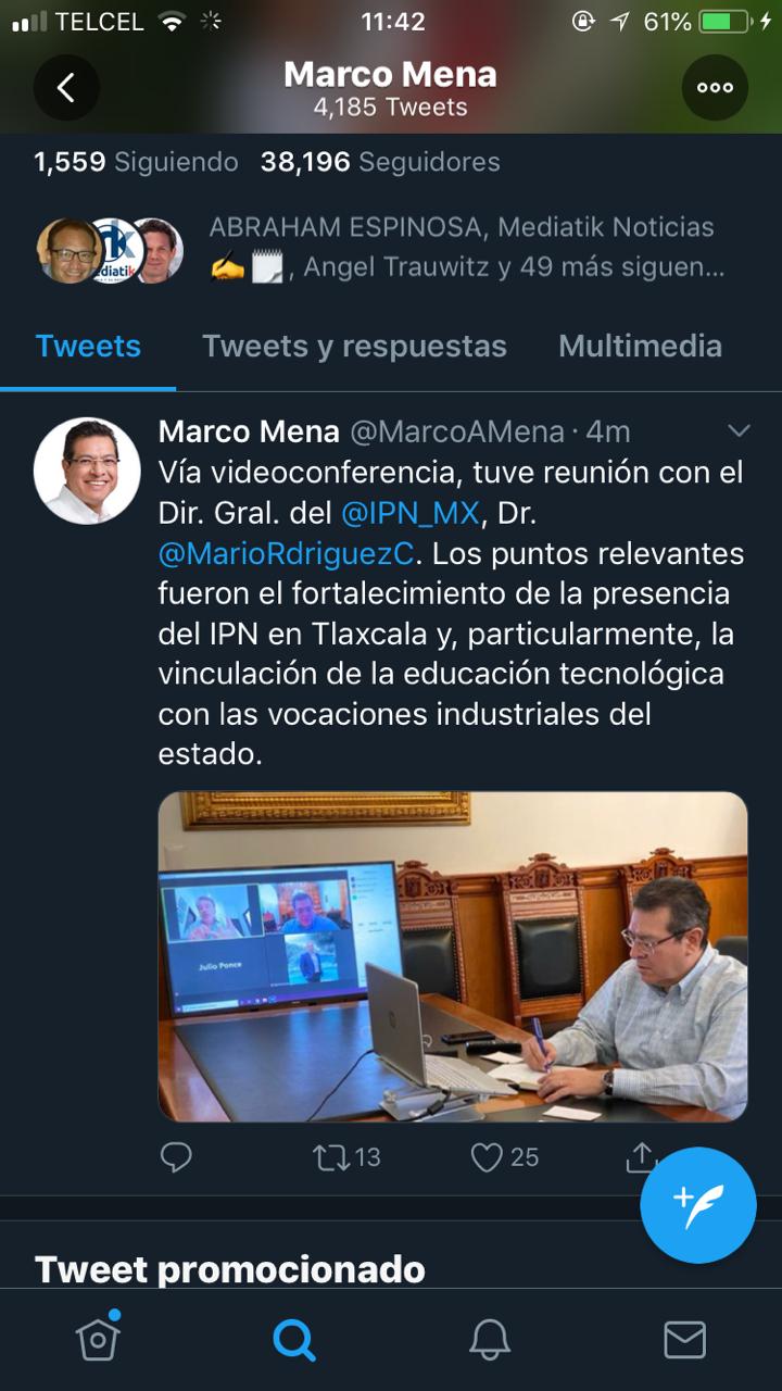 Desde Tlaxcala: Marco Mena dialoga con el director del IPN sobre la vinculación de la educación tecnológica