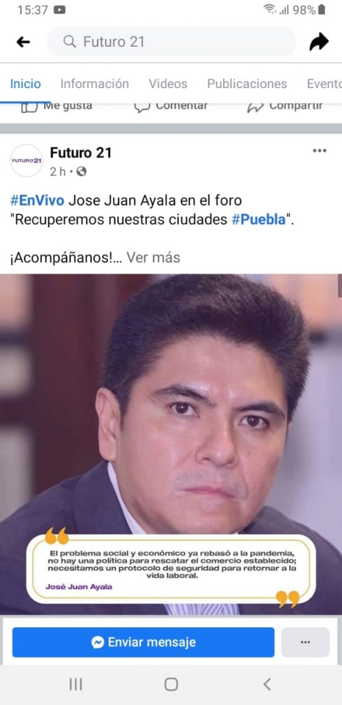 Con críticas a los obiernos morenistas, la organización política Futuro 21 realiza el foro “Recuperemos Nuestras Ciudades “