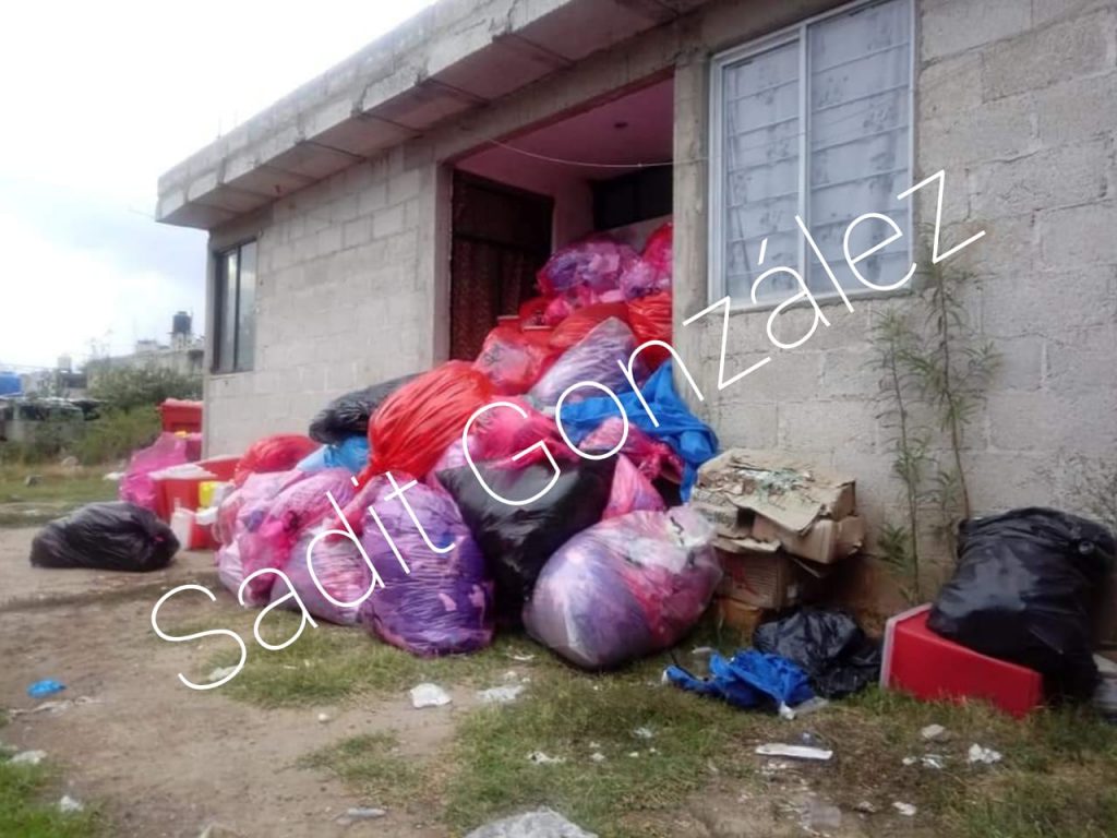 Usan casa como tiradero clandestino de desechos hospitalarios en Xonacatepec 