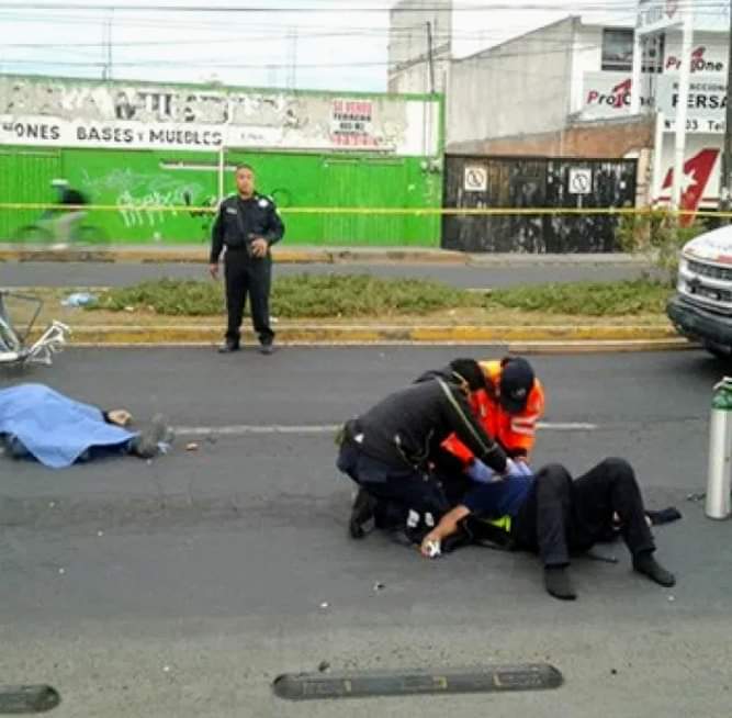 Agente de tránsito de San Pedro Cholula atropella y mata a ciclista