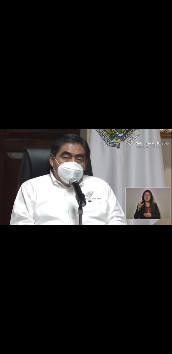 Video desde Puebla: Gobernador Barbosa firmó un decreto para postergar el regreso de las industrias automotriz y de la construcción