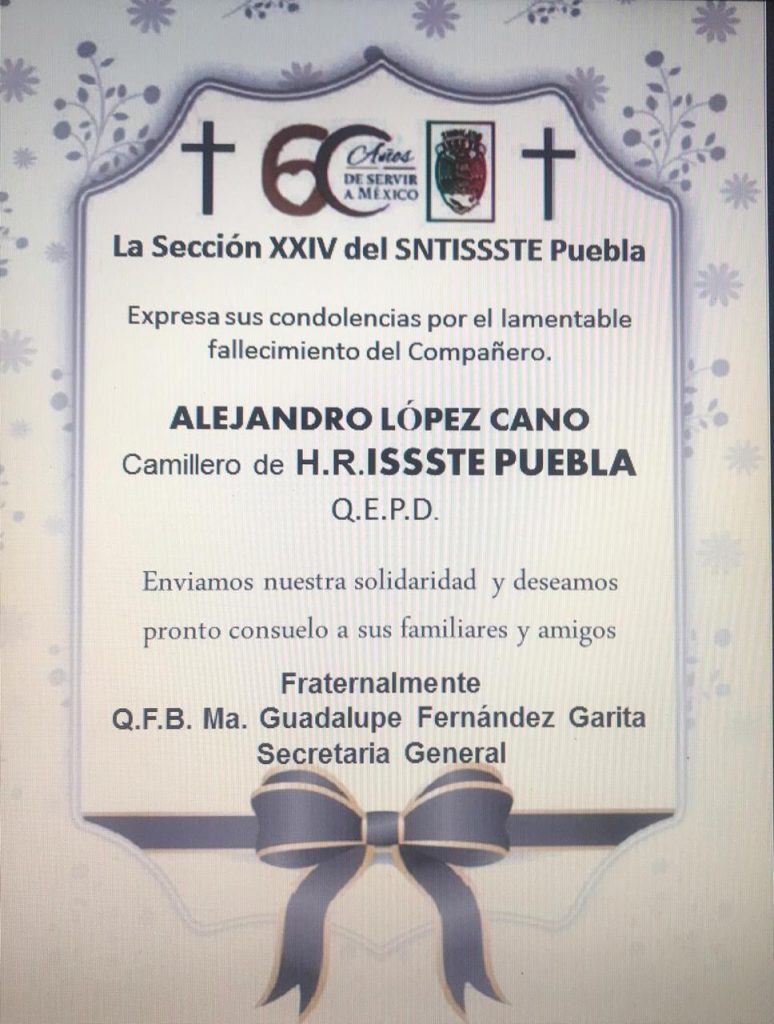 Video desde Puebla: Personal del Issste se manifiesta por las muertes de dos camilleros, una enfermera y la falta de insumos para protegerse del virus