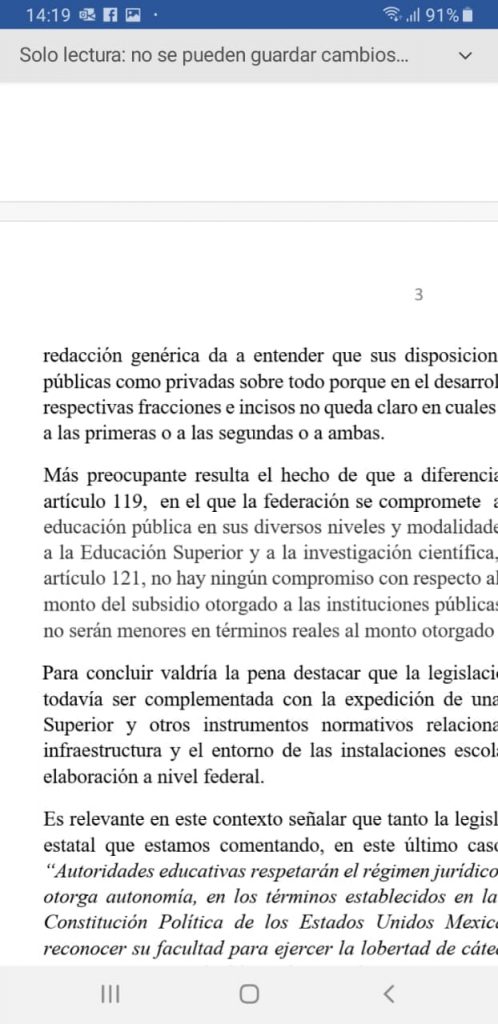 Nuevo regaño a Gabriel Biestro y a su Congreso local por la Ley de Educación
