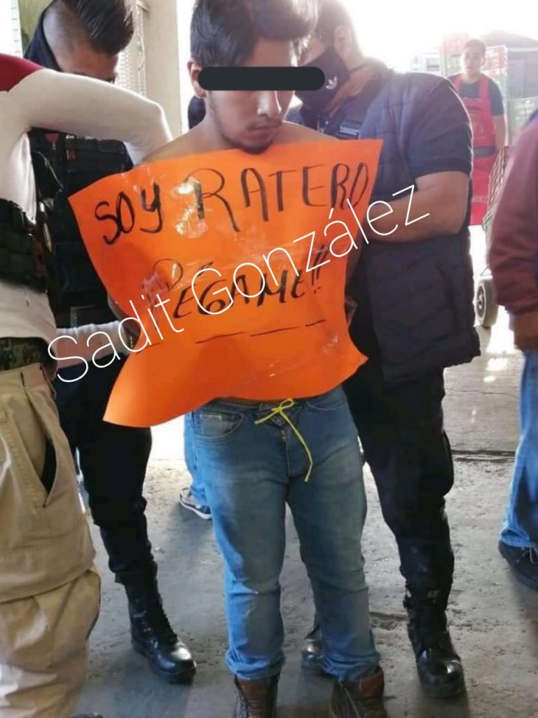 Detienen a presunto ladrón en la Central de Abastos