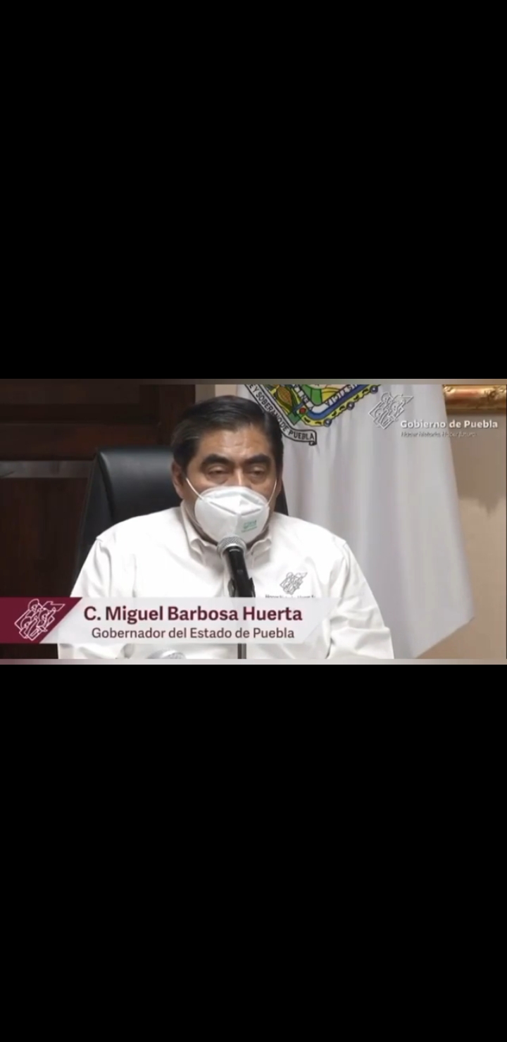 Video desde Puebla: Por primera vez desde que comenzó la pandemia, el gobernador Barbosa admitió que el sistema de salud puede colapsar