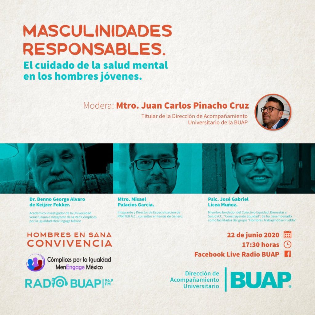 BUAP invita al taller Masculinidades Responsables